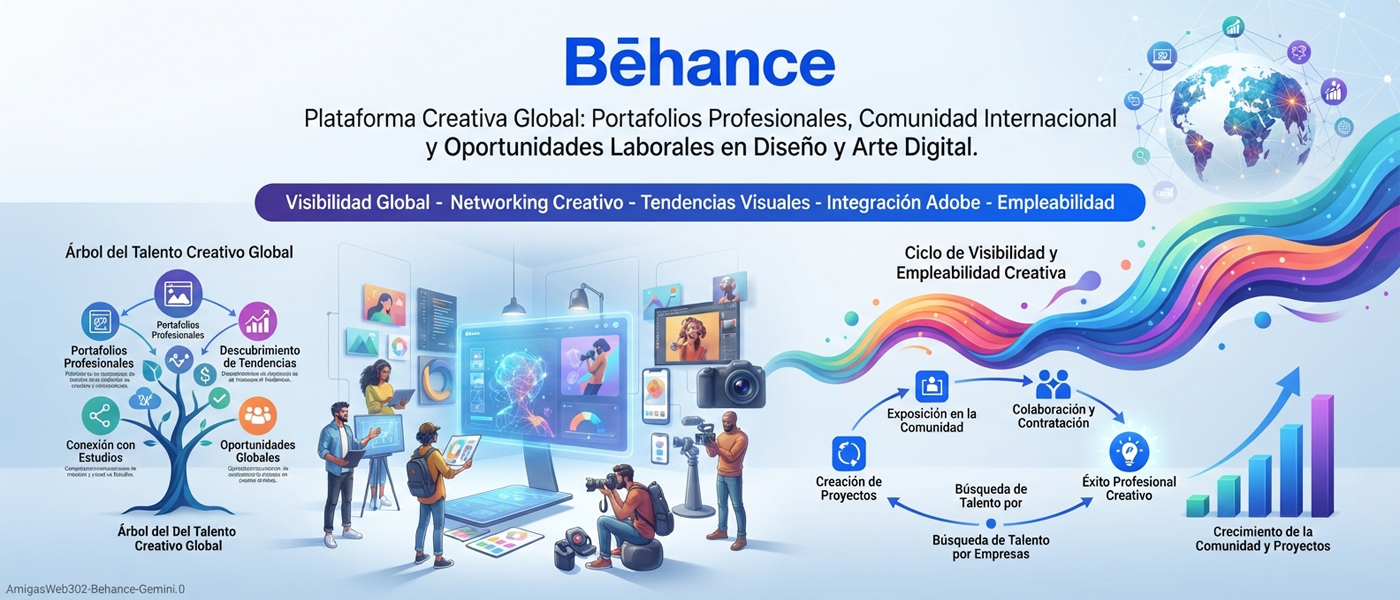 Behance es la plataforma creativa global, Formación Educación Web Negocion Empresa Moderna Creativa Valores Ocupaciones Trabajos Labores Intercambios Titulos Estudios Actividades